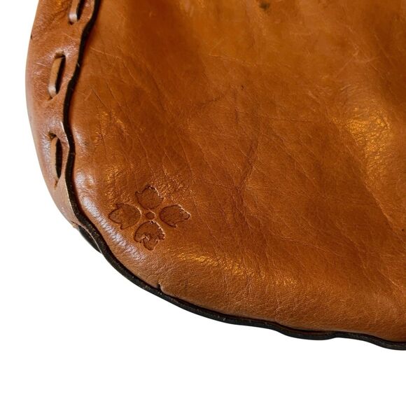 Patricia Nash Cavallina Tooled Leather Retro Saddle Bag Purse Florence Tan - Picture 11 of 16